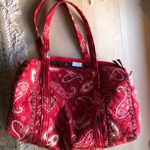 Vera Bradley Small Red Duffle Bag
